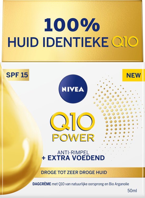 NIVEA Q10 Power +Extra Voedend Anti-Rimpel dagcrème - Droge huid - 50 ml