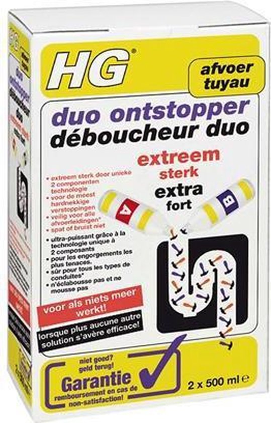 HG duo ontstopper 1 L (2 stuks)