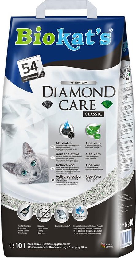 Biokat's Diamond Care Classic Aloe Vera Geur - Kattenbakvulling - 10 l
