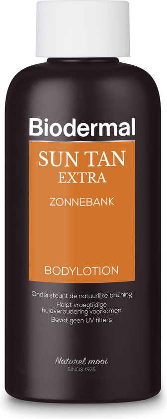 Biodermal Sun Tan Extra zonnebankcreme - Ondersteunt het natuurlijke bruiningsproces - 200 ml