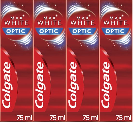 Colgate Max White One Optic Whitening Tandpasta 4 x 75ml - Voordeelverpakking