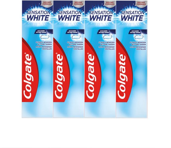 Colgate Sensation White Whitening Tandpasta 4 x 75ml - Voordeelverpakking