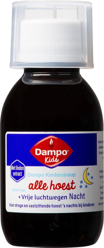 Dampo Kids Alle Hoest Nacht - Hoestdrank voor Kinderen - 100 ml