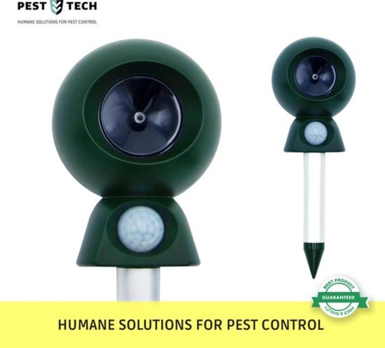 Pest-Tech™ PT-200 | Ultrasone Kattenverjager - Kattenschrik - Verdrijft ongedierte, katten, ratten, muizen, etc.