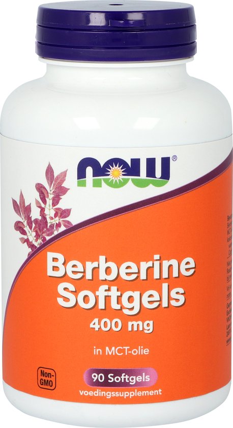 NOW Berberine Softgels 400 mg - 90 softgels - Kruidenpreparaat