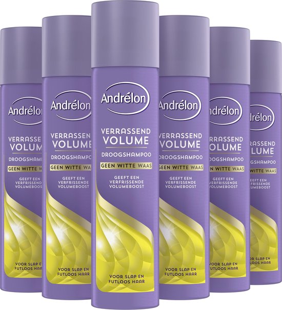 Andrelon Droogshampoo Verrassend Volume - 6x 245 ml - Voordeelverpakking