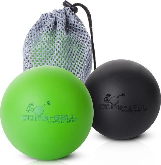 ULTIMATE RELIEF® - Bomb-Ball Duo - Massage bal - Lacrosse bal - Massage roller voor Zelfmassage, Fascia training + Triggerpoint therapie