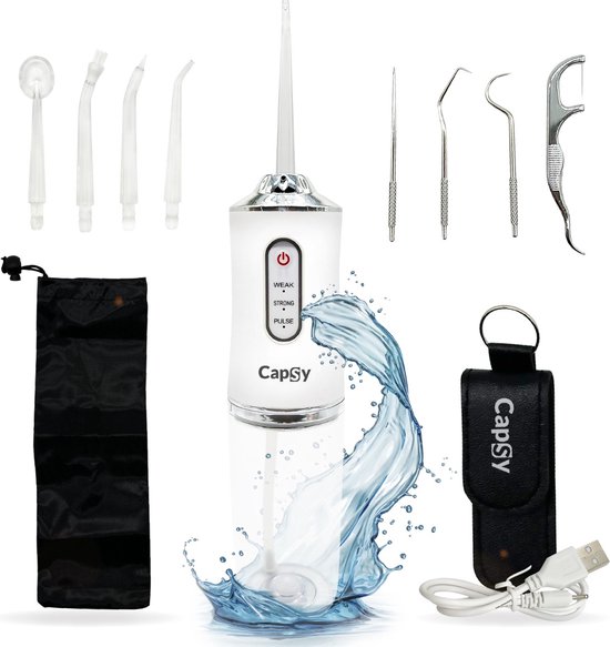 Capsy™ Waterflosser Complete Set - Draadloos Flosapparaat - Elektrische Monddouche