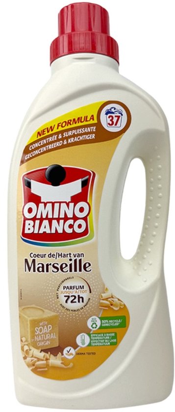 Omino Bianco - Marseille - Wasmiddel - Natuurlijke Zeep - Witte & Gekleurde Was - 37 Wasbeurten