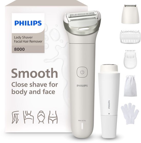 Philips Ladyshave - Scheerapparaat voor Vrouwen - Elektrisch Scheren - Voor Lichaam en Bikinilijn - BRL159/00