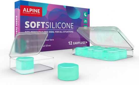 Alpine SoftSilicone kneedbare oordopjes (12 stuks)