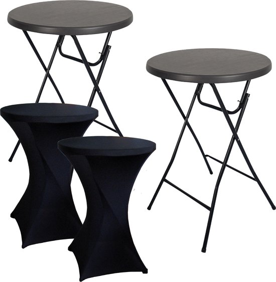 BRASQ statafel set van 2 incl. rokken