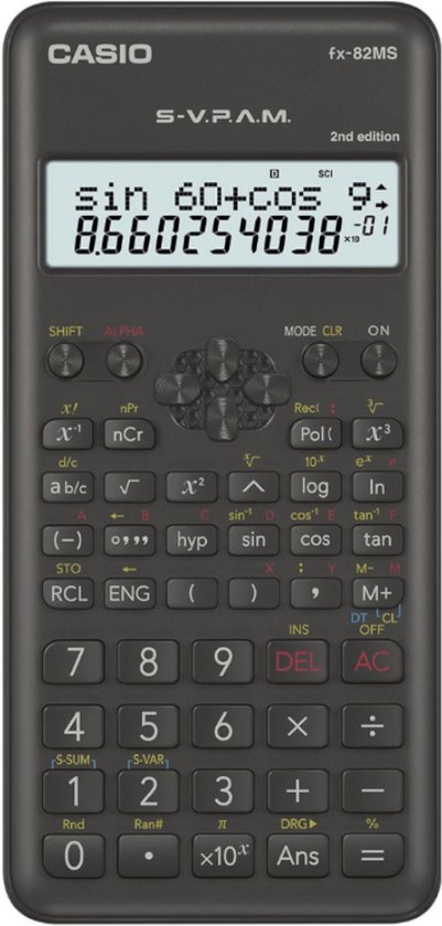 Casio fx-82MS-2 (zonder grafieken)