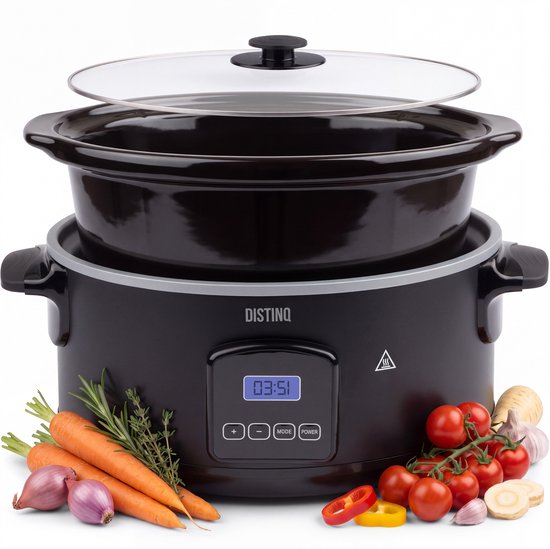 DistinQ digitale slowcooker 6 liter
