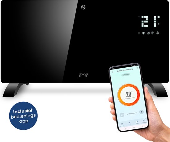 Gologi convectorkachel met app