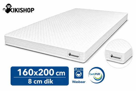 Kikishop koudschuimtopper 160x200 (8 cm)