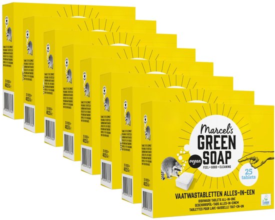 Marcel's Green Soap vaatwastabletten (8 x 25 stuks)
