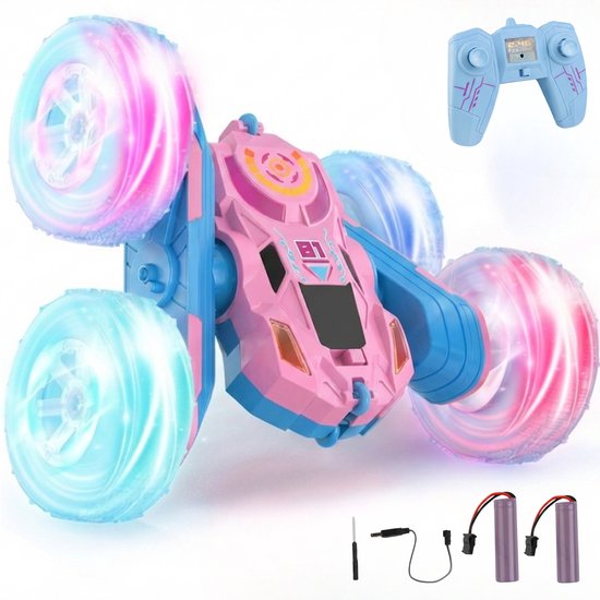 Nexar RC stuntauto 360° roze