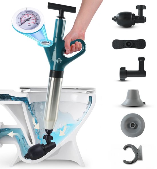 Grinta Goods ontstopper met drukmeter