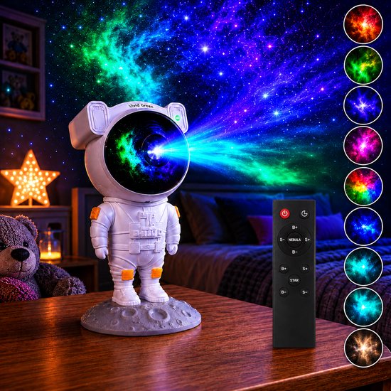 Vivid Green Astronaut sterrenprojector