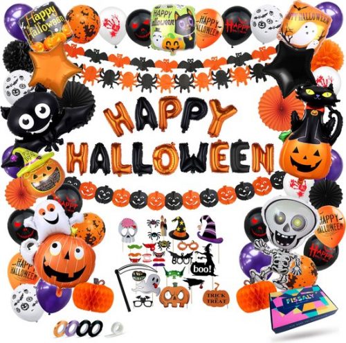Fissaly Halloween decoratieset 89 stuks