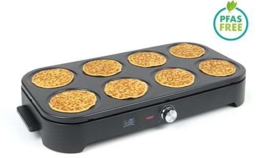 FRITEL PM 2260 Pancake Maker - Pannenkoekenmaker / Pancake Party - 1500W - Pannenkoeken 8x15 cm- 1 tot 8 Pers....