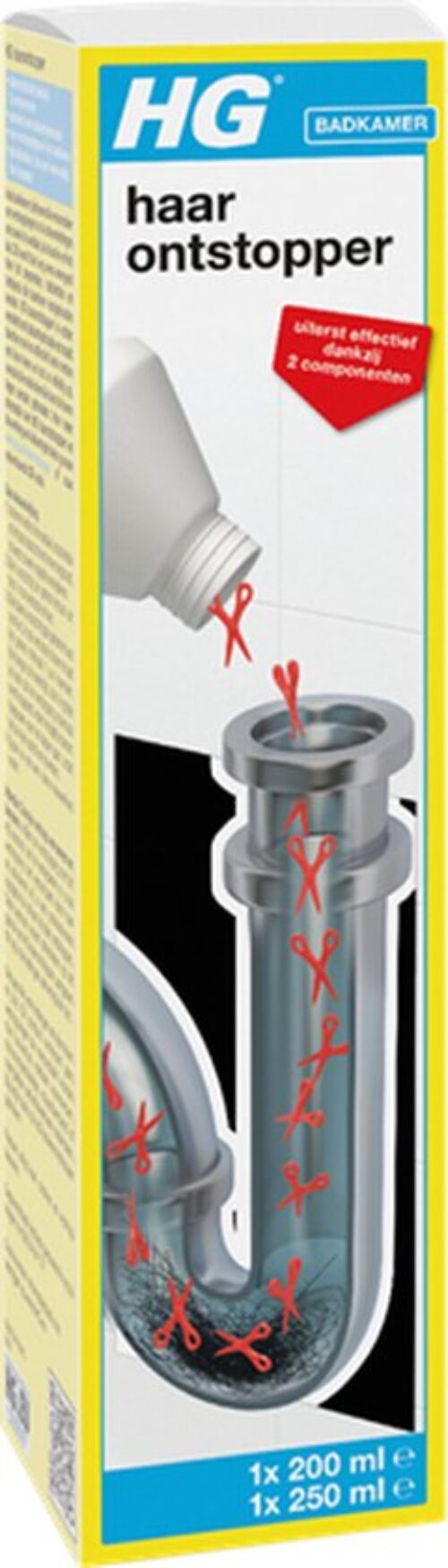 HG haarontstopper 450 ml (douche en wastafel)
