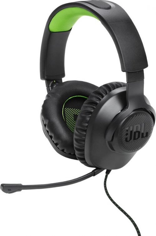 JBL Quantum 100 Gaming Headphone for Xbox - Wired Over-Ear - Zwart/Groen