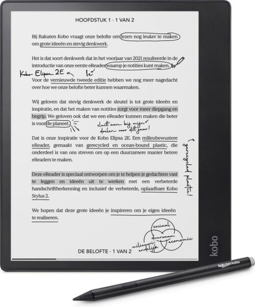 Kobo Elipsa 2E met Stylus 2 (10,3 inch)