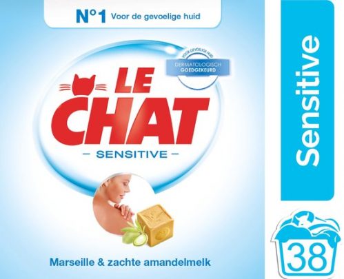 Le Chat Waspoeder Sensitive Marseillezeep
