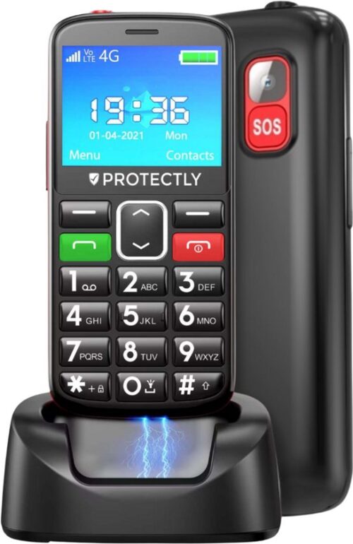 Protectly seniorentelefoon 4G met SOS-knop
