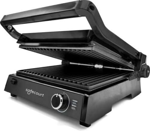 Safecourt Kitchen Tosti apparaat – Paninigrill en Tosti ijzer – Uitneembare PFAS-vrije platen & vaatwasserbestendig – Groot grilloppervlak – snel...