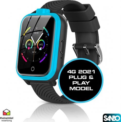 Sanbo® I30 Smartwatch - Kinder smartwatch – GPS – 4G – Horloge – Smartwatch Kids – Tracker kind – Blauw