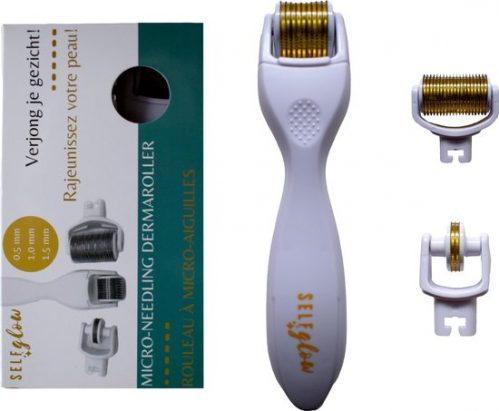 Self Glow Dermaroller 3 in 1 - Derma Roller - Dermaroller 0.5 Titanium - Dermaroller 1 mm - Dermaroller 1.5...
