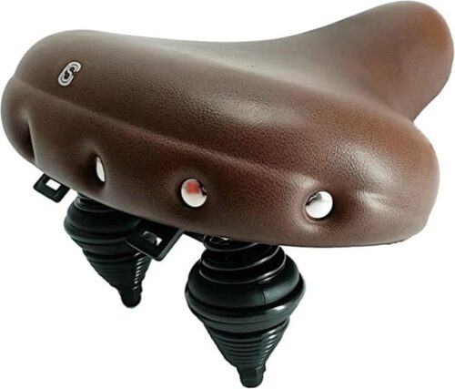 Retro comfortzadel XL (bruin, waterdicht)