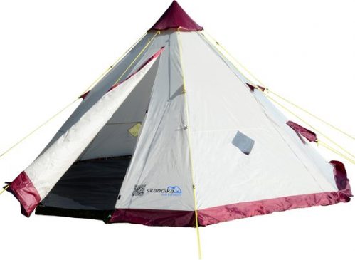 Skandika Tipi 200 Tent – Tipi – Tipi tent – Campingtent – Voor 6 personen – Muggengaas – 200 cm...