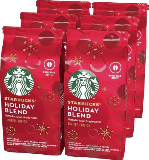 Starbucks Holiday Blend Medium Roast koffie - koffiebonen - 6 zakken à 190 gram