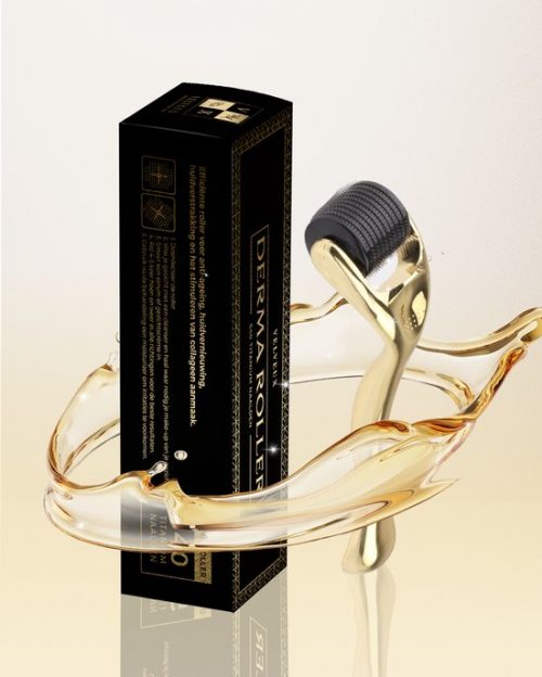 Velveux® Dermaroller – 540 Micro Naalden – 0.5 MM Needle – Huidverjonging – Huidverzorging – Littekens – Striea – Steriel...