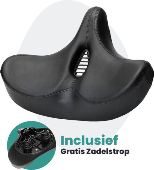 Voltano City XXXL extra breed fietszadel