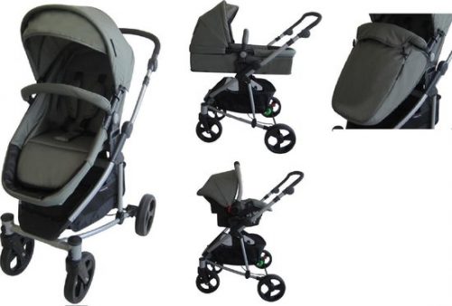 X Adventure Inspire Combi Kinderwagen - Lichtgewicht - Donkergrijs - Inclusief autostoel