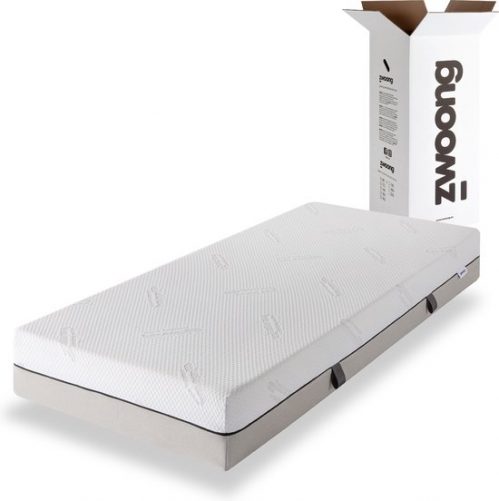 Zwoong Deluxe Matras 160 x 200 cm - Matras met Traagschuim - Drukverlagend & Lichaamsvormend - Antiallergisch - 120 Nachten...